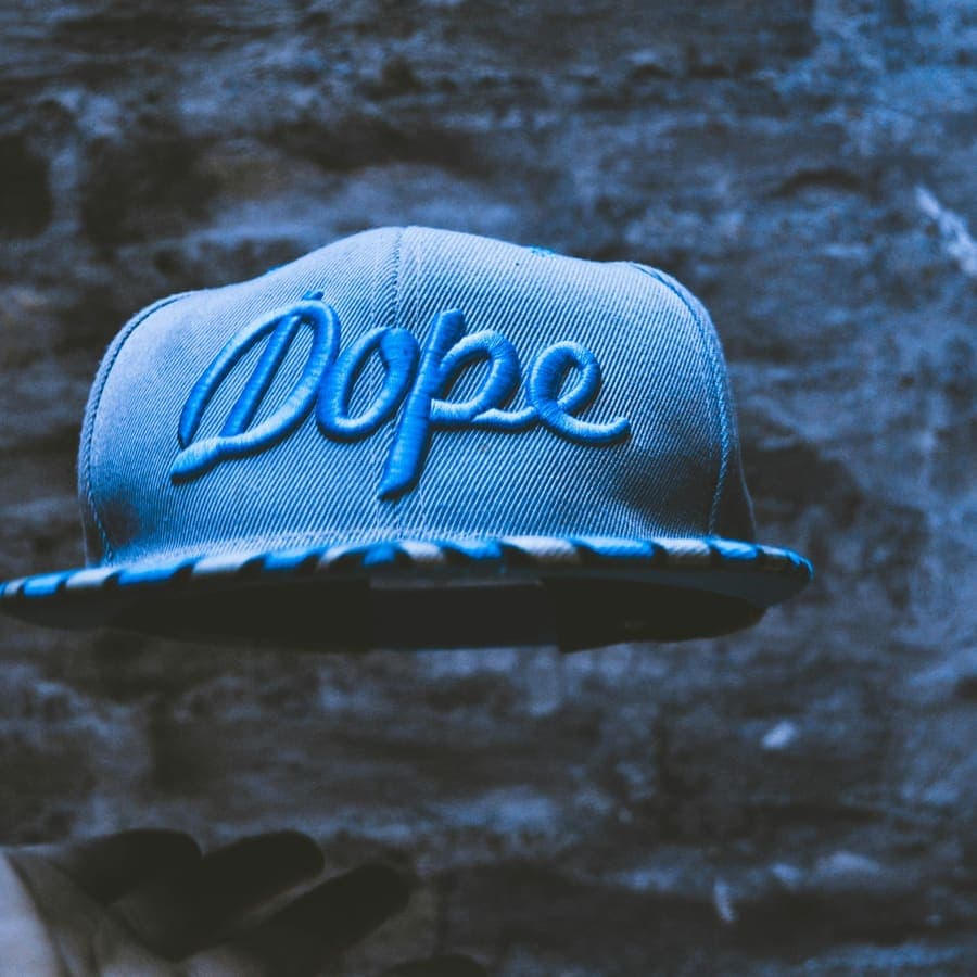 A snapback held up to the light