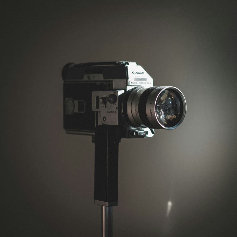 A silver and black camera