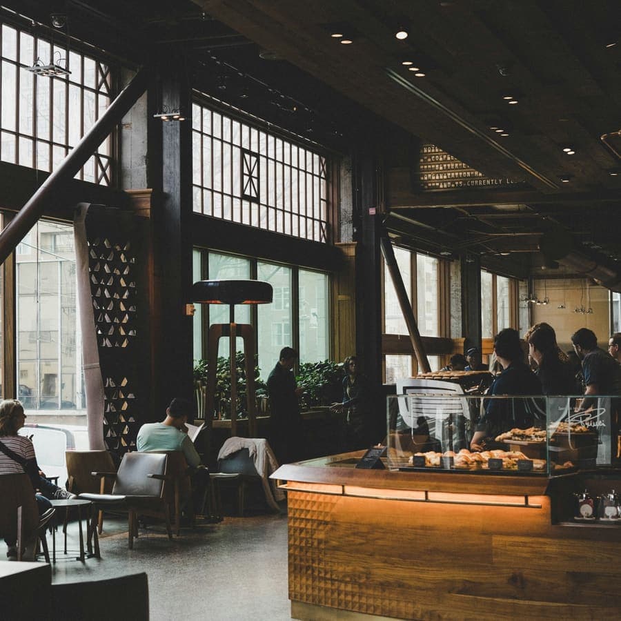 A table by the window