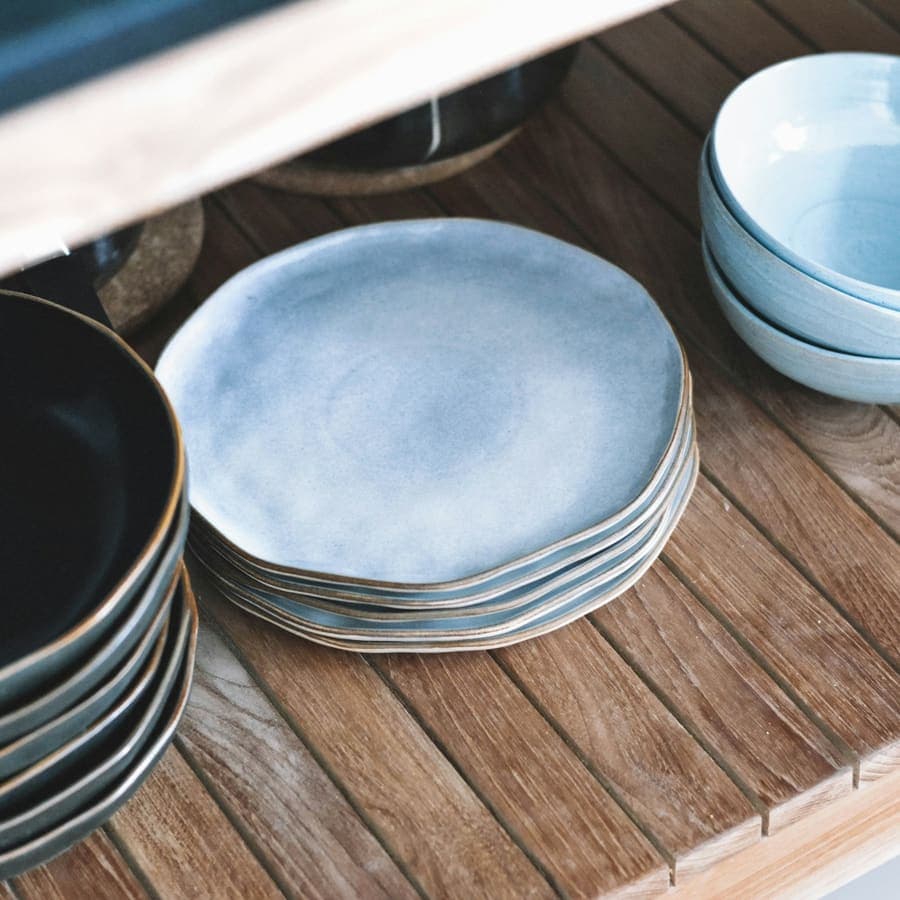 Wide Bowl — Ash Glaze