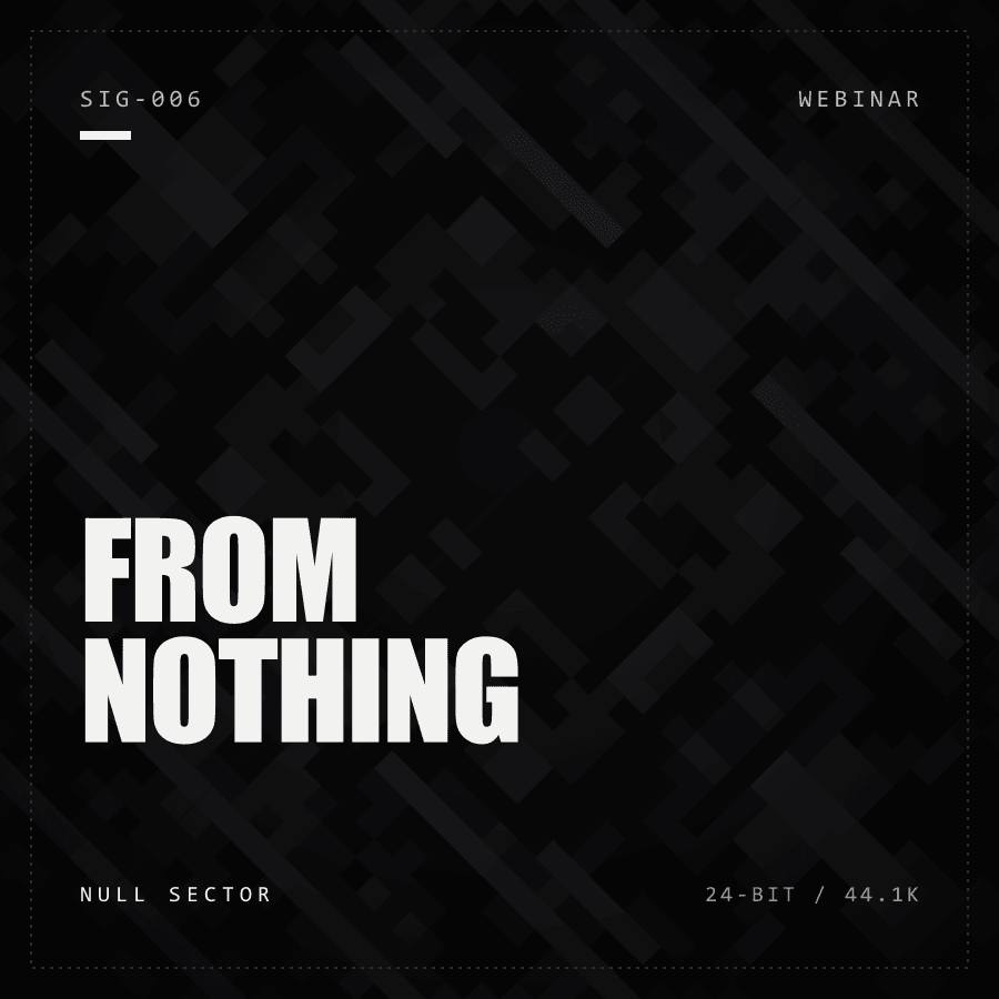 Sound Design from Nothing — Webinar