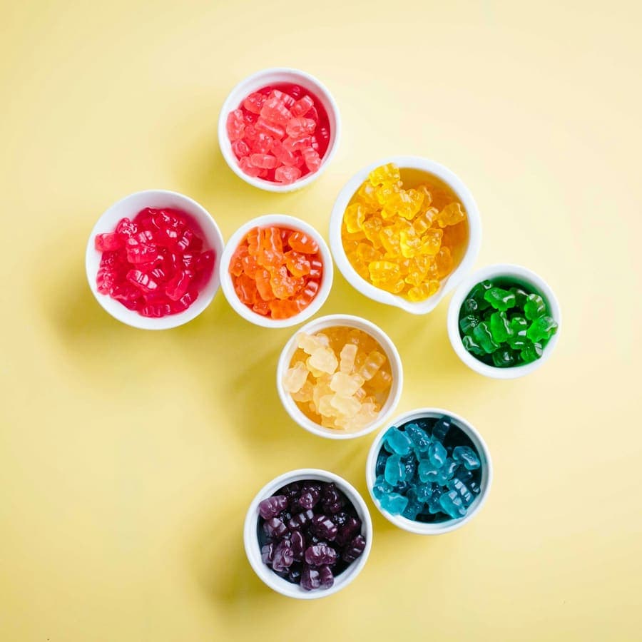 Cups of gummies