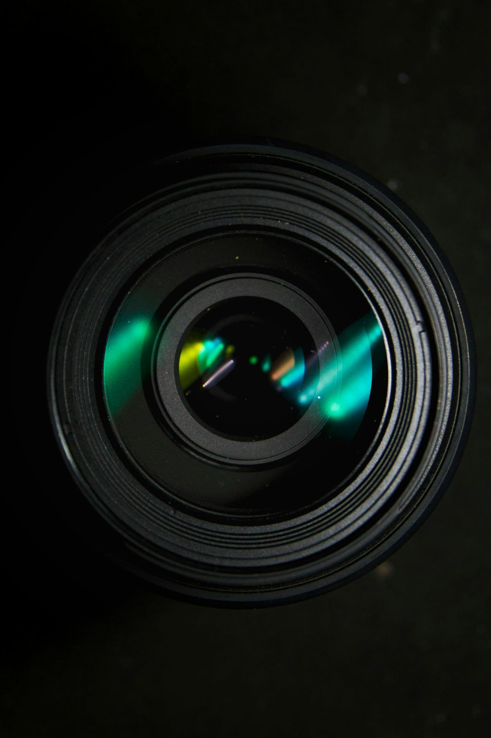 A lens element catching green light